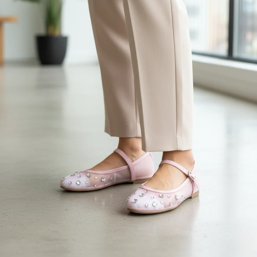 Net Diamonties Pumps