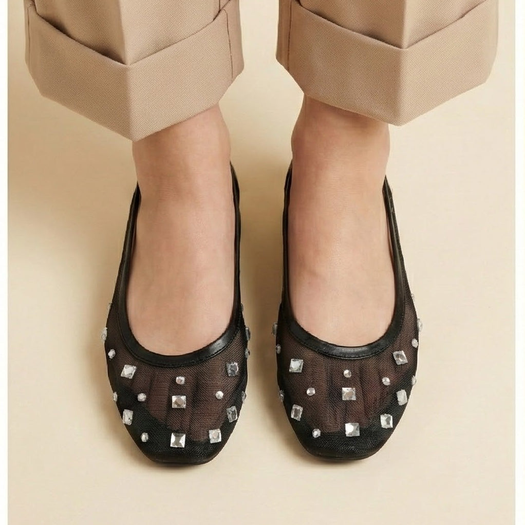 Net Diamonties Pumps