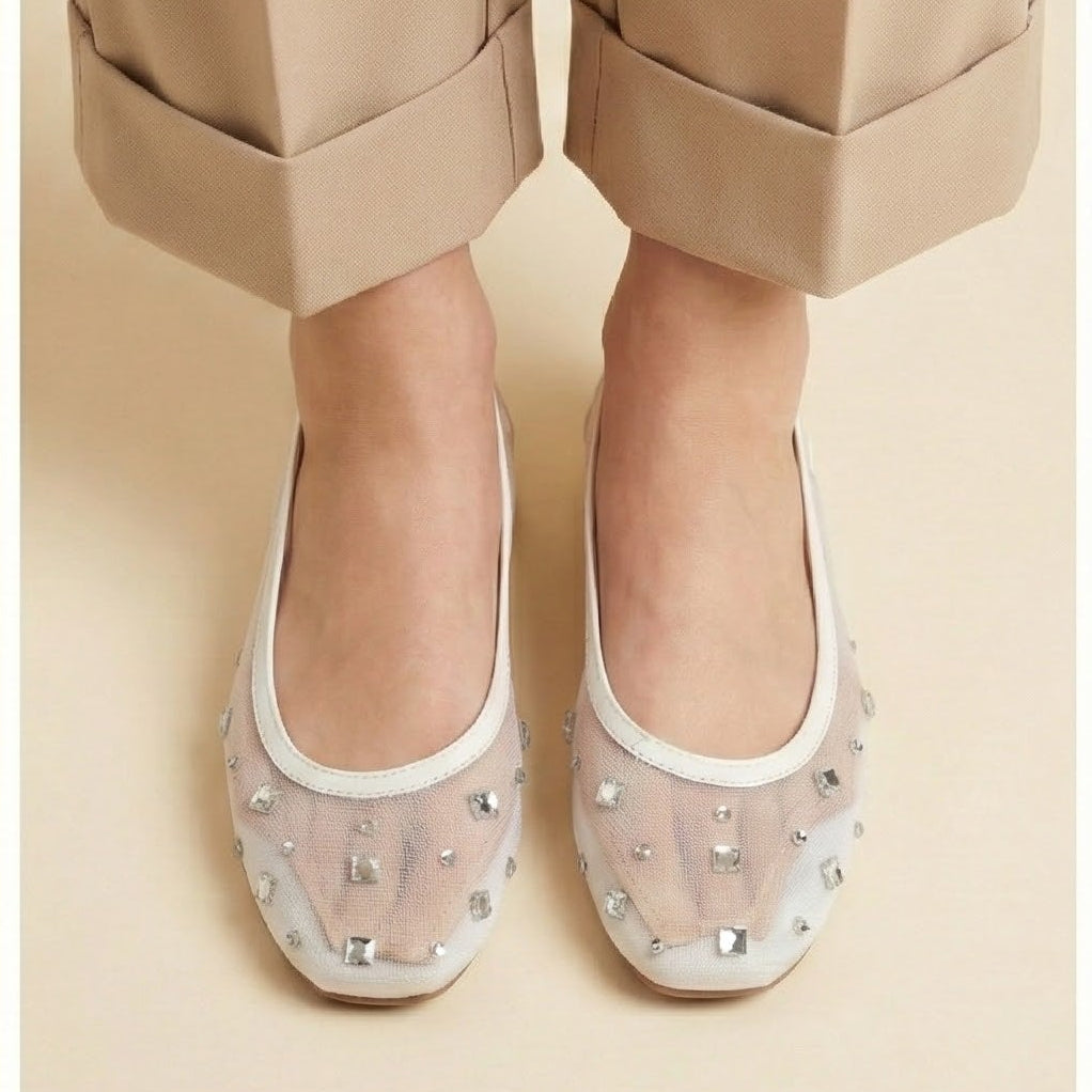 Net Diamonties Pumps